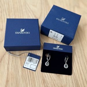 Swarovski Aneesa Silver Night Pierced Earrings